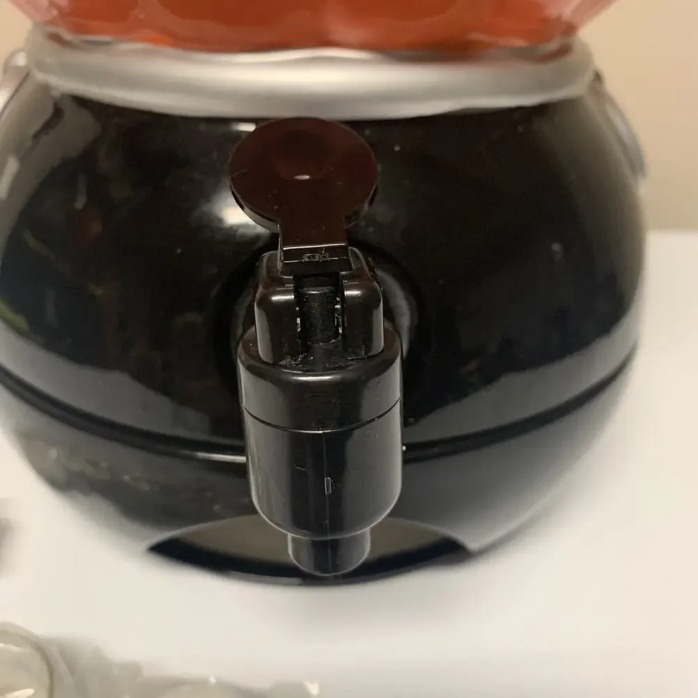 RARE Dept 56 Pumpkin Cider Drink Dispenser Masked Jack O Lantern Halloween 2008